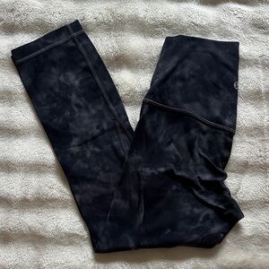 lululemon athletica Black Tie-Dye Leggings